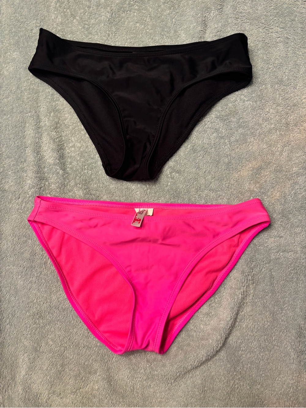 Women’s Bikini Bottoms - Black & Hot Pink
